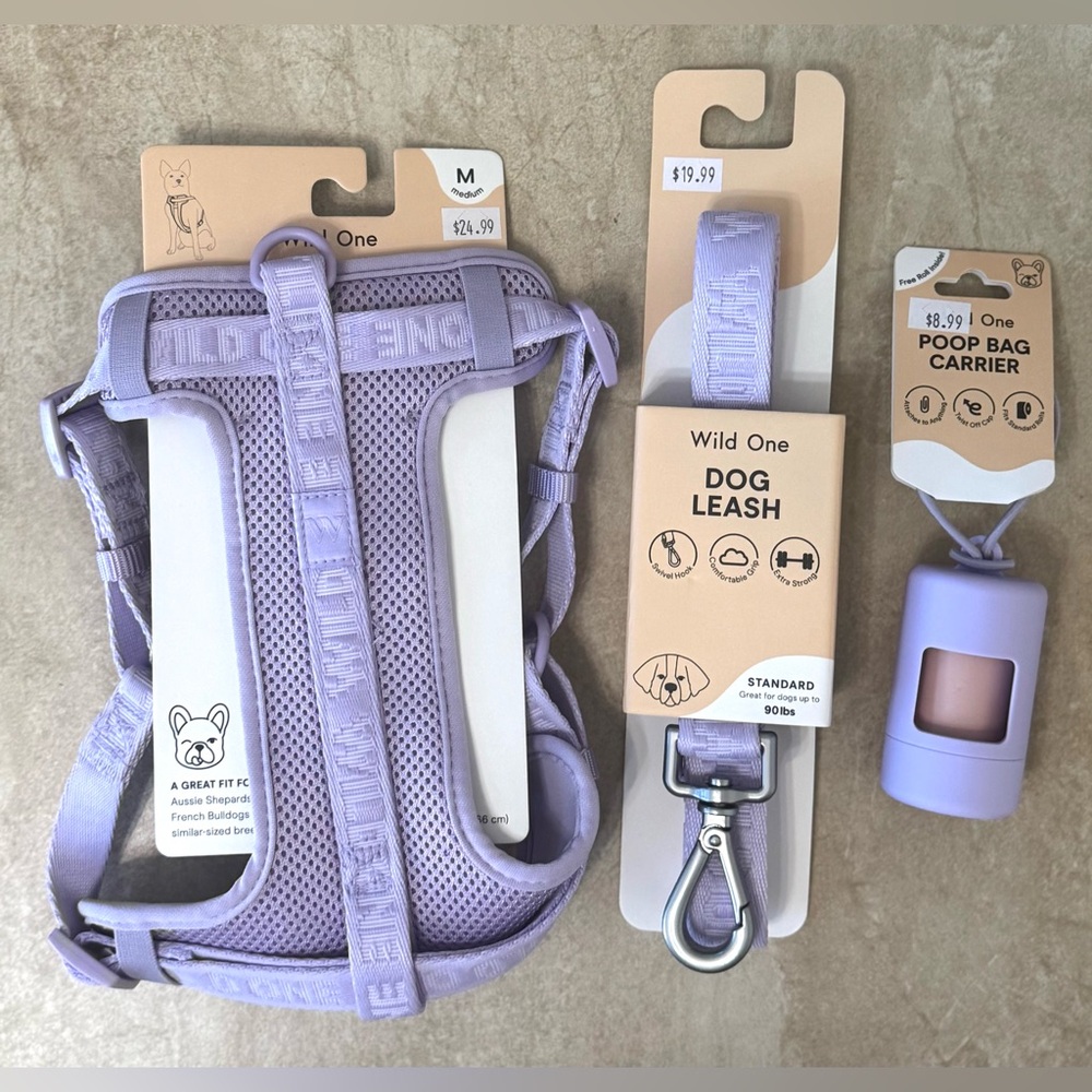 Wild One Dog Harness, Nylon Dog Leash, & Poop Bags - Picture 9 of 15
